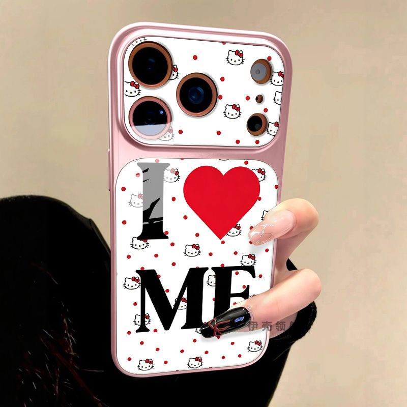 Mobile Tech Accessories - Kreative Cartoon-Katze Liebe Acryl Großfenster All-Inclusive