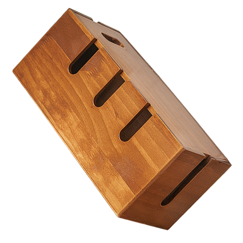 Tech Accessories Storage - Schreibtisch-Kabelorganizer-Box, Kabelmanagement-Aufbewahrungsboxen für Tech-Zubehör, handgefertigt aus