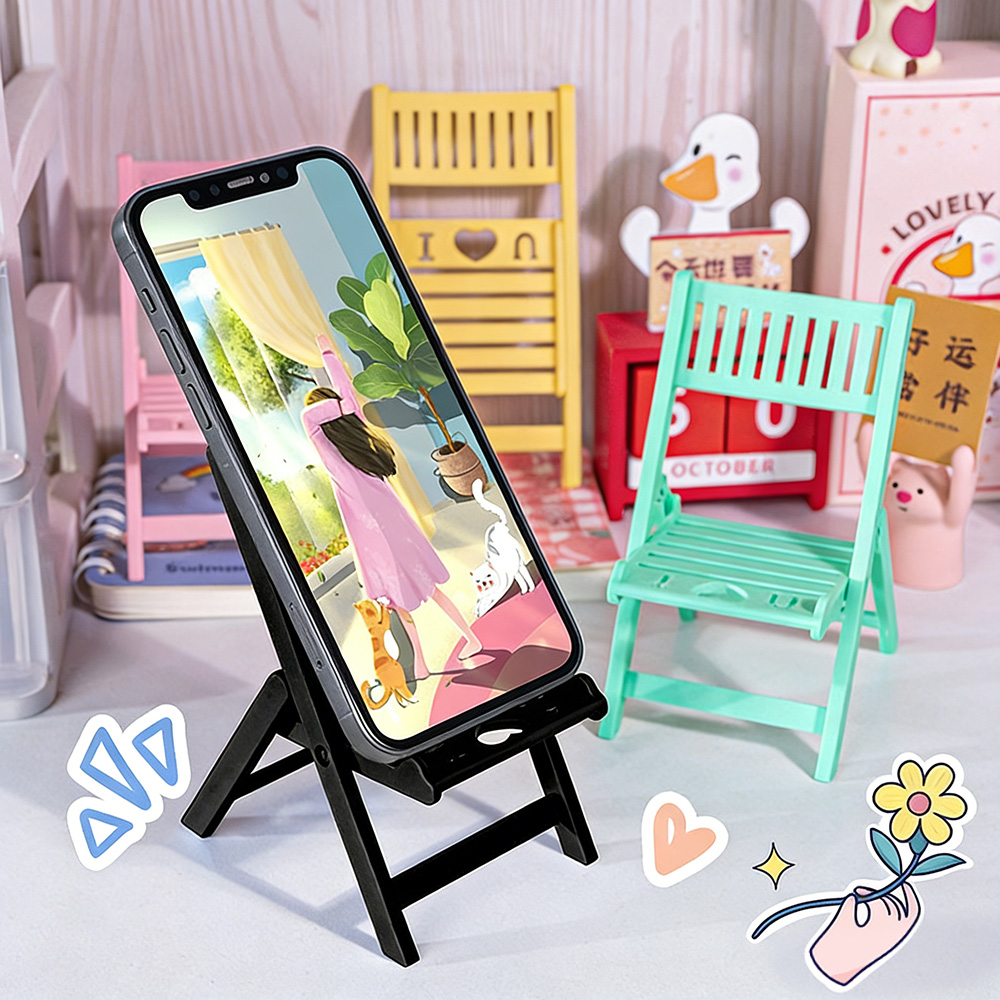 Mini Klappbarer Stuhl-Handyhal – Kawaii Tech Accessories Bewertung und Preis