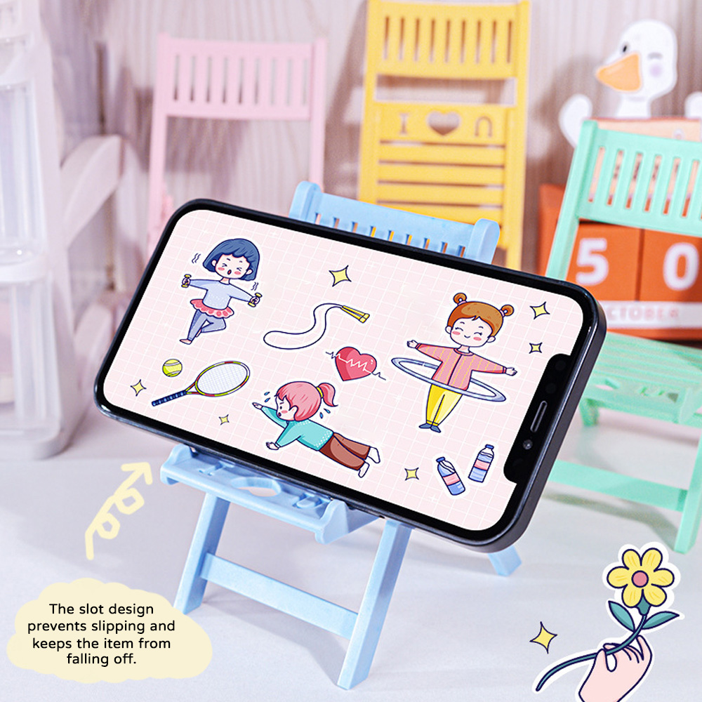 Mini Klappbarer Stuhl-Handyhal – Kawaii Tech Accessories Bewertung und Preis